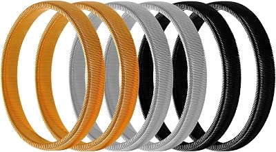 6 Pieces Shirt Sleeve Holders Stretchy Metal Armbands Anti-Slip Sleeve Garters for Men and Women Fixing Long Sleeves