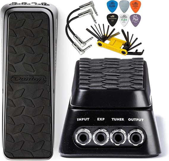 Dunlop DVP3 Volume X Effects Pedal with Tonebird Patch Cable, Multi-Tool, Picks FX Expression Bundle