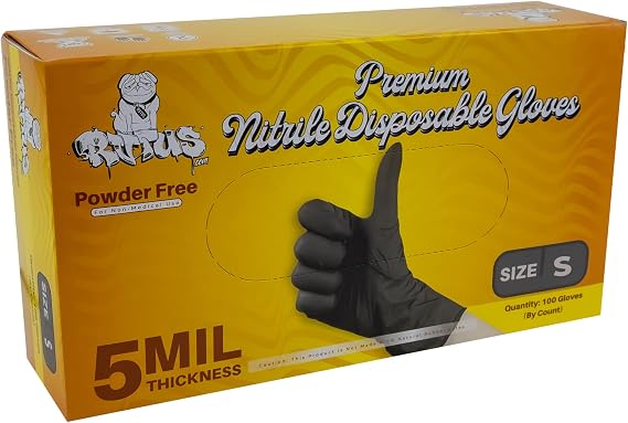 Nitrile Gloves 5 Mil Disposable Gloves - Non-Sterile - Powder Free - Latex Free