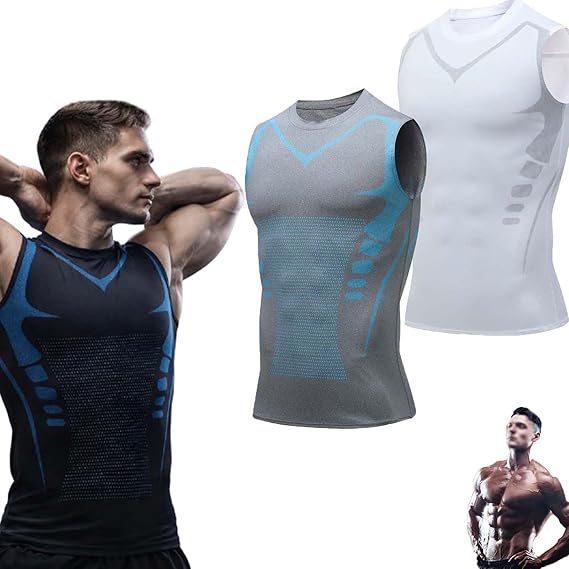 2026 Upgrade Boost Men,Compression Men Shirt,Shaping Sleeveless,Confidence,Energy and Strength for You