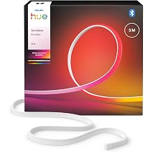 Hue OmniGlow 3-Meter COB LED Strip Light, 2700 lm, Vibrant Color and Ambiance, Flexible Indoor Lighting, Uniform Light, Cuttable, App and Voice Control