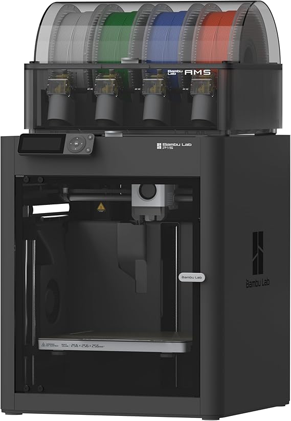 Bambu Lab P1S Combo, P1S 3D Printer and AMS, Multi-Color 3D Printing | MakerWorld Model Library, Multi-Color 3D Printing,High Speed & Precision CoreXY 3D Printer,Auto Bed Leveling, Ready-to-Use