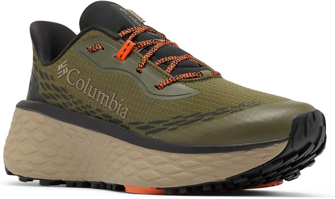 Columbia Men's Konos Trillium ATR, Cumulus Grey/Firefly, 10 Regular | Trail Running Shoes