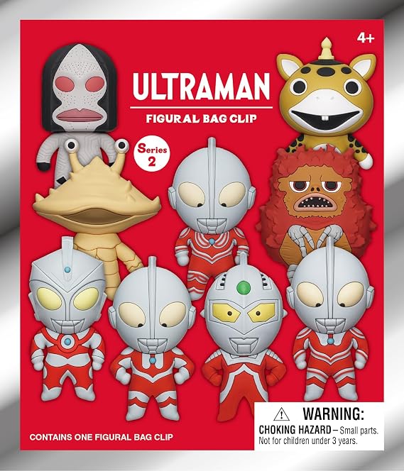 Ultraman Series 2 5" Collectible Bag Clip Blind Bag (ONE Random Figure) Anime Character Keychain/Backpack Accessory | Official Licensed Merchandise
