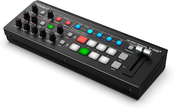 Roland HD Video Switcher, V-1HD PLUS/V-1HD+ Audio Mixing, Video Switching, Event/Live Distribution, Rich Input and Output Terminals, 14 Channel Audio Mixer