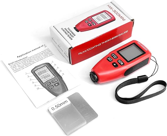 Portable-Smart Sensor Digital Coating Thickness Gauge For Car Paint Film Detector Automotive-Refinishing Paint HW300MINI Lead Paint Tester Kit-roller Wall Machine Sheets Container For Car Coating Auto