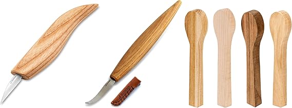 BeaverCraft C15 Woodcarving Knife SK4s Hook knife Wood Carving BB3 Spoon Carving Kit Spoon Blank
