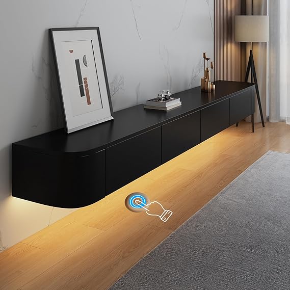 Floating TV Unit, Wall Mounted TV Cabinet, TV Media Console