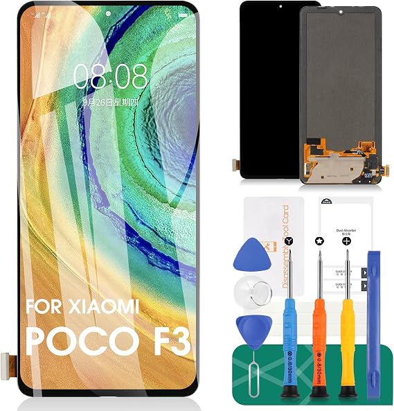 OLED for Xiaomi Poco F3 Screen Replacement for Xiaomi Redmi K40 LCD Screen Replacement for Redmi K40 Pro LCD Touch Screen Digitizer Assembly Repair Kits Black M2012K11AG M2012K11AC M2012K11C