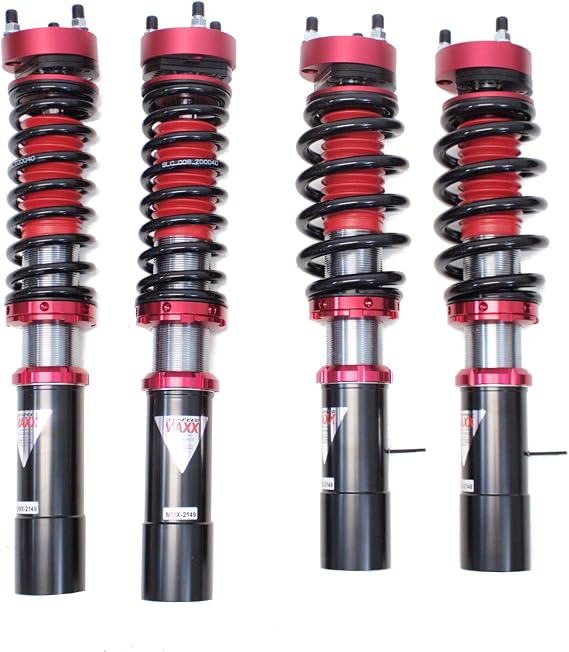 Godspeed MMX2153 MAXX Coilovers Lowering Kit, Fully Adjustable, Ride Height, 40 Damping Settings, compatible with Nissan Datsun 240Z (S30) 1970-74 (Front/Rear Knuckle Welding Required) (51 mm I.D.)