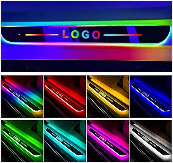 LED Door Sill Lights, Custom Car Welcome Lights Fits Most Car Models