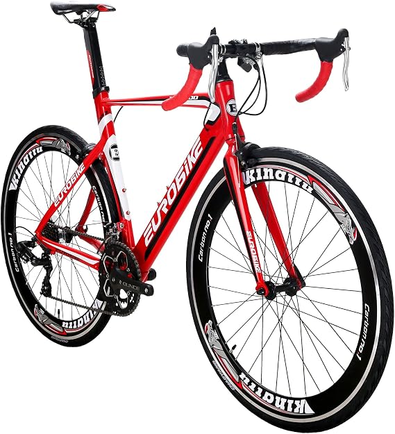 EUROBIKE XC7000 Aluminum Road Bike, Lighweight Road Bicycle for Women,Smoothly14 Speed 700C Racing Bike with 54cm Frame