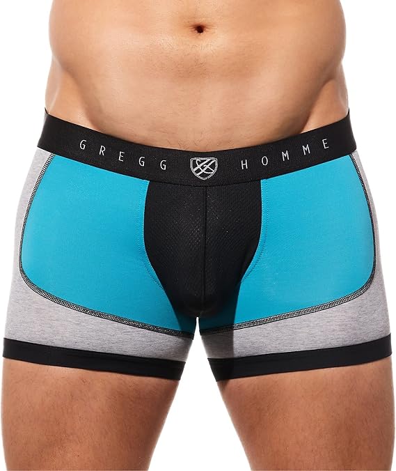 Gregg Homme Men's Room-Max Gym Enhancing Trunk, 190555, Aqua, M