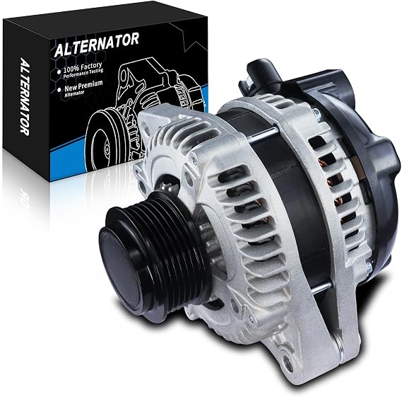 Alternator for:-Honda Odyssey EX EX-L LX Touring 2014-2017 3.5 L V6 GAS, Odyssey SE 2016-2017 130Amp 12V CW 6-Groove Pulley Replacement OE# 31100-RV0-A11, 11775N, 400-52718R (ALL-NEW)