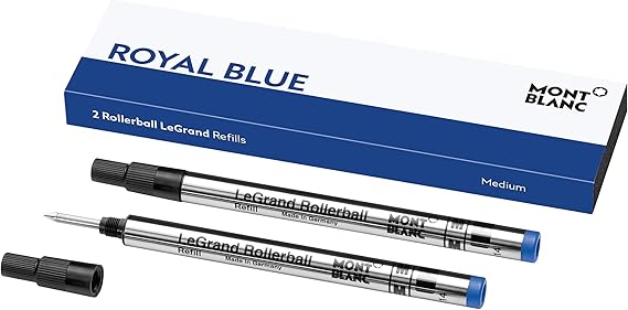 Montblanc REFILL RB LEGRAND M 2x1 ROYAL BLUE PF brand, 2 Count