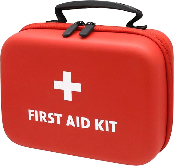 Faylapa Travel First Aid Pouch, Empty First Aid Bag, 9x7x3 inches Portable Outdoor First Aid Medical Storage Organizer Bag for Travel, Boat, Office, Sports, Hiking, Outdoor(Bag Only)