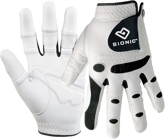 Bionic StableGrip with Natural Fit Golf Glove - White