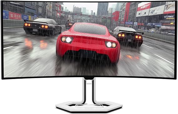 Lenovo Legion Pro 34WD-10 Curved Gaming Monitor 34" WQHD OLED 240Hz AMD FreeSyncTM PremiumPro HDR TB400 0.03ms MPRT KVM, USB-C, HDMI 2.1, DP 1.4 Ergonomic Tilt Stand Raven Black