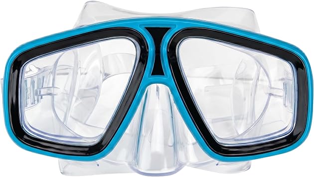 Laguna Adjustable Strap Recreational Swim Mask - 6.25" - Aqua Blue