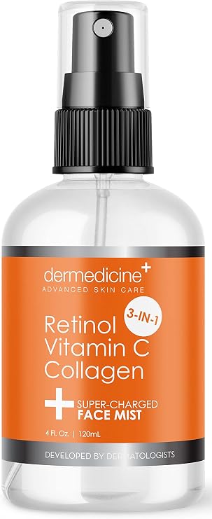 Anti-Aging Face Mist with Retinol, Vitamin C, Collagen, 4 fl oz, 120 ml