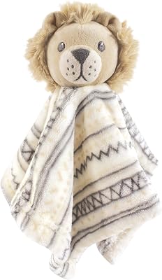 Hudson Baby Unisex Baby Animal Face Security Blanket, Lion, One Size