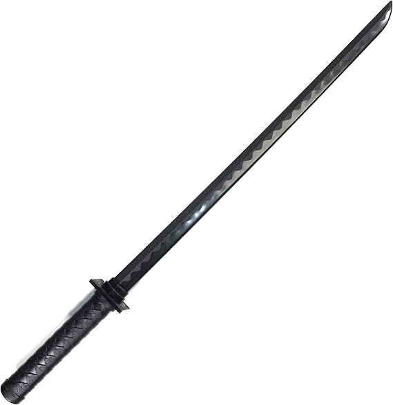 E-BOGU Black Polypropylene Ninja Ninjutsu Practice Sword (34.5")