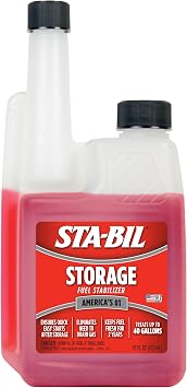 STA-BIL Storage Fuel Stabilizer, 16 oz Treats 40 Gallons Keeps Fuel Fresh 24 Months, Gas Stabilizer for Storage, Prevents Corrosion | Treats 40 gallons. Keeps fuel fresh for up to 24 months during storage and helps protect against corrosion and ethanol damage