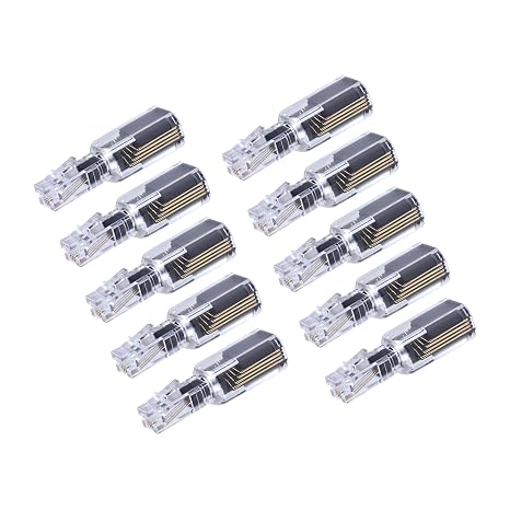(Value Pack of 10 360 Phone Cord Detangler Landline Telephone Extended Rotating Black