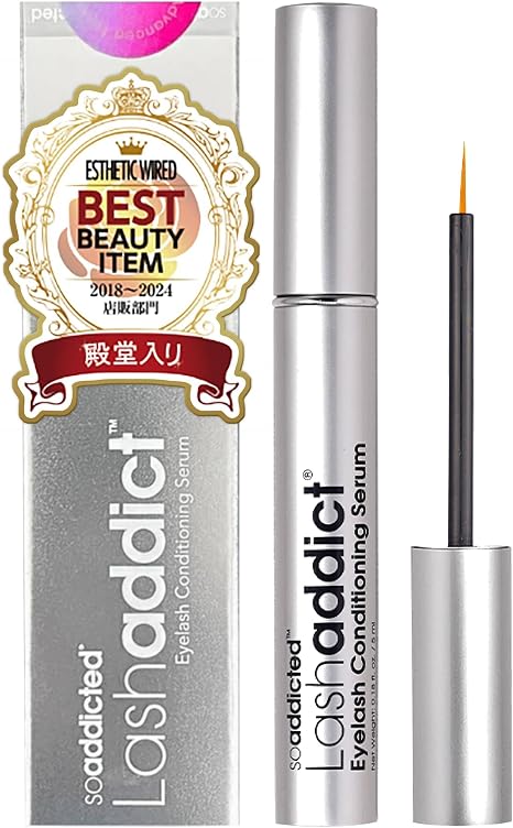 Lashaddict Eyelash Serum, Eyelash Conditioning, Serum Advanced, 0.2 fl oz 5 ml, Authentic Product, Self Eyelash Care, For Voluminous Lashes