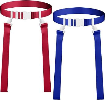 Peryiter 2/12/24/36 Player Flag Football Belt, Adjustable Football Belts and Flags for Kids Youth Adult Sport Team Training