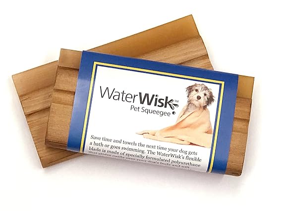 EquiGroomer WaterWisk Pet Squeegee for Dogs, Bath & Shedding Tool