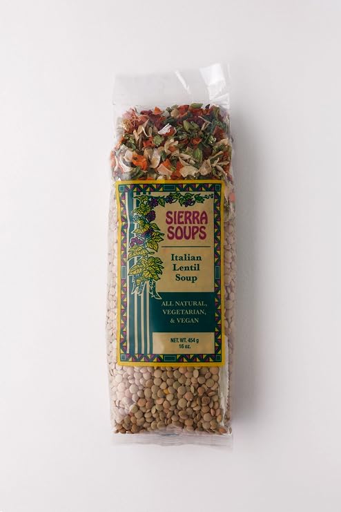All Natural Gluten Free Vegetarian Vegan Italian Lentil Soup Mix Pack of 3 454 g 16 oz each