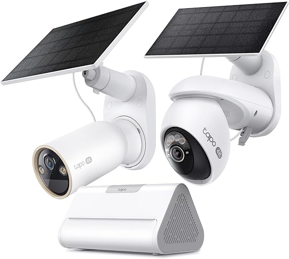 Tapo 4K Outdoor Solar-Powered Pan/Tilt Cameras C660 KIT x1 4K Outdoor Solar-Powered Cameras C460 KIT x1 Smart Hub H500 x1