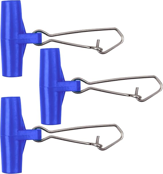 Fishing Line Sinker Slides Catfishing, Heavy Duty Sinker Weight Clips with High-Strength Stainless Steel Duo Lock Snaps Fish Finder Rig for Braid Line
