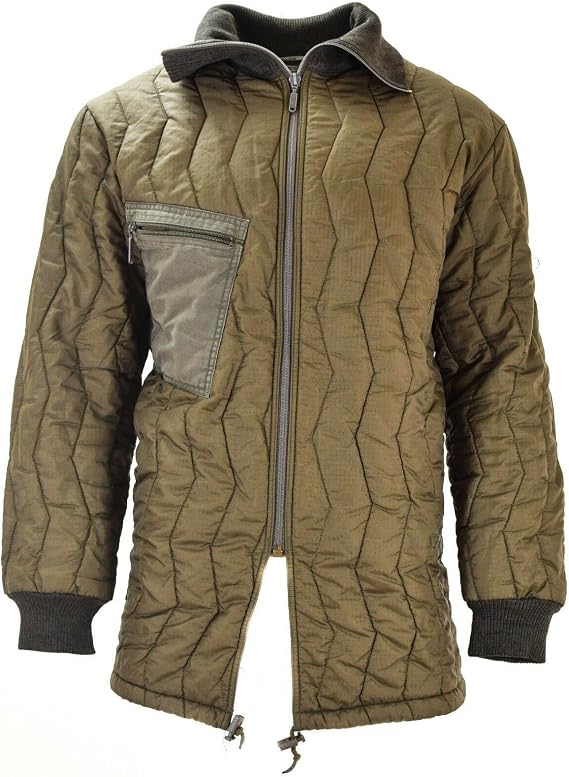 Original German Army Quilted Jacket Parka Liner - Warm winter outdoor jacket for men quilt liner