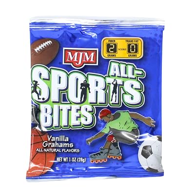 MJM All-Sports Bites Vanillas Grahams - Case of 150 Packs | Snack for Active Lifestyles | Wholesome Vanilla Flavor | Convenient and On-the-Go | Fuel Your Adventures