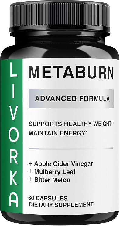 Metaburn - Official Supplement Capsules Advanced Formula Support, Metaburn Daily Health Premium Formula Pills All Natural for Overall Health & Wellness, 60 Capsules for 1 Month