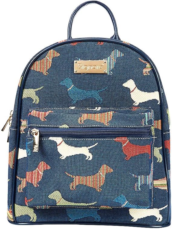 Signare Tapestry Women Backpack Rucksack Casual Daypack With Dachshund Dog (DAPK-DACH)
