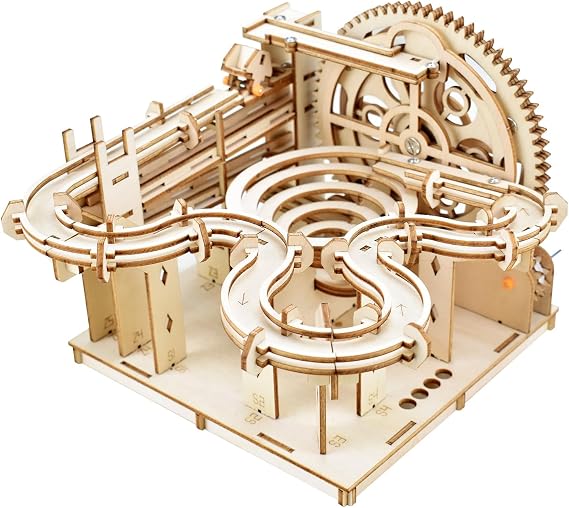 3D Wooden Puzzles Marble Run Set - 159PCS Mechanical Model Kit for Adults Wooden Puzzles, DIY Building Model Kit for Teens Age 14+ Years Old, Gift for Birthday Father's Day