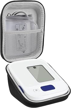 Upper Arm Blood Pressure Monitor Shell, Compatible with BP5150, BP5000, HEM7124, BP7150, BP5250, A&DAA-651, UA-654Plus Hard Shell Protective Travel BagCase Only