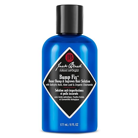 Jack Black Bump Fix, 6 Fl. Oz. Acne, Razor Bump & Ingrown Hair Solution Moisturizing Acne Treatment for Face, Aftershave for Razor Bumps, Ingrown Hair Serum for Men