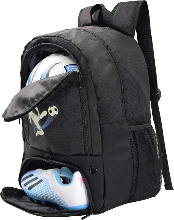 Soccer Ball Bag-Backpack for Basketball,Volleyball with Cleat Shoes | with Ball Compartment for Sports Team,Trainning