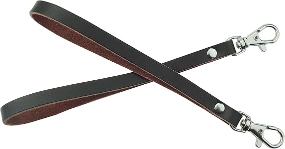 2 pieces Leather Purse Wrist Strap for Wallet Clutch Wristlet Purse Keys Keychain Pouch
