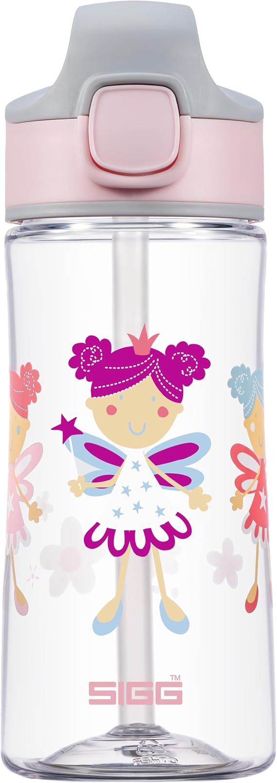 Sigg - Kids Miracle Water Bottle - Fairy Friends - Lightweight Tritan with Leak-Proof Lid - One Hand Children's Drink Bottle - 15 Oz
