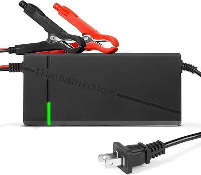 14.6V 10A Lithium Battery Charger for 1212.8V LiFePO4 Battery, Smart Battery ChargerMaintainer, 3-Stage Fast Charging, Built-in Full Protections for Lithium Iron Phosphate Batteries