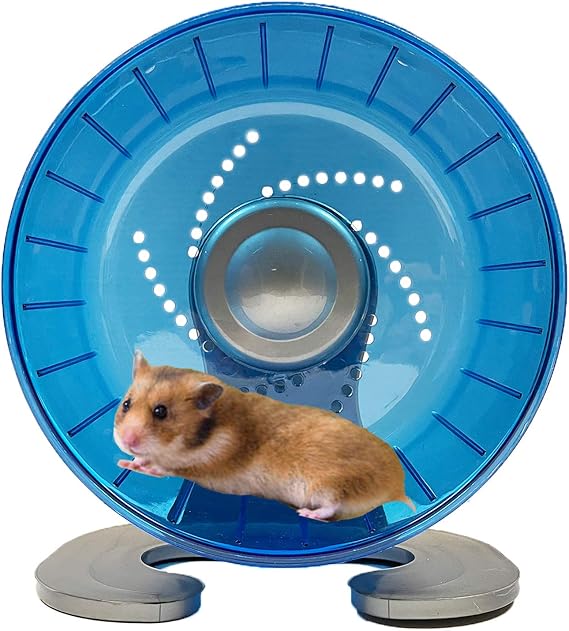 Hamster Exercise Wheel, Silent Spinner Hamster Running Wheels, Diameter 6.7 inch, Blue