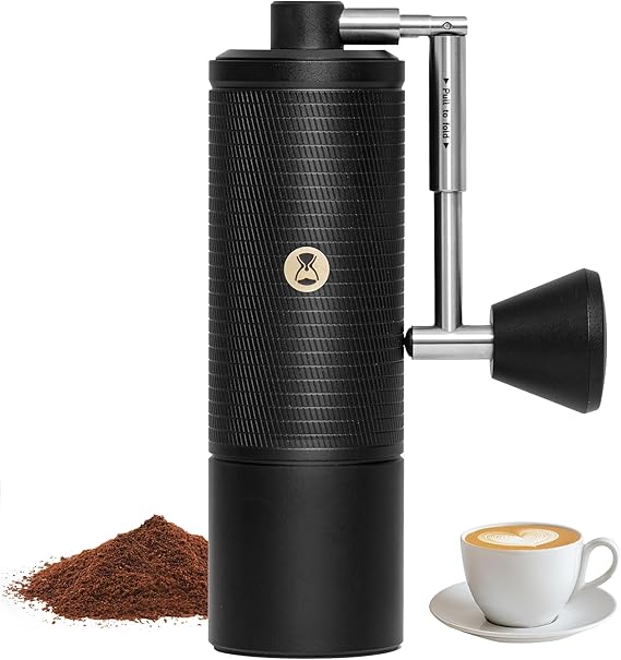 Timemore C5 ESP PRO Manual Coffee Grinder - 50 Adjustable Settings, 42mm Stainless Steel Burr Hand Coffee Grinder with Fordable Handle, All Metal, for Espresso, French Press & Pour-Over, 30g Capacity