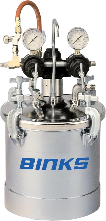Binks Pressure Tank,2.8 Gal 83C-221-1 Each