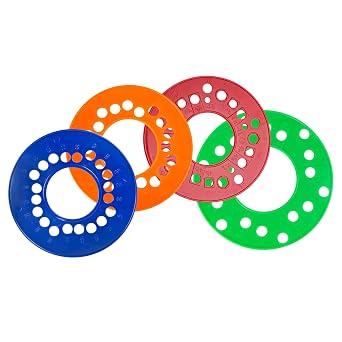 Wheel Bolt Pattern Measuring Tool Set | 4 | 5 | 6 Lug Bolt Pattern Template