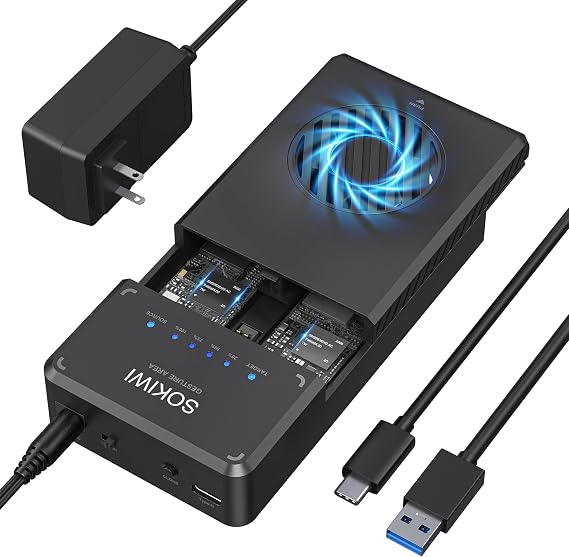 10Gbps USB 3.2 NVMe M.2 SSD Enclosure Duplicator